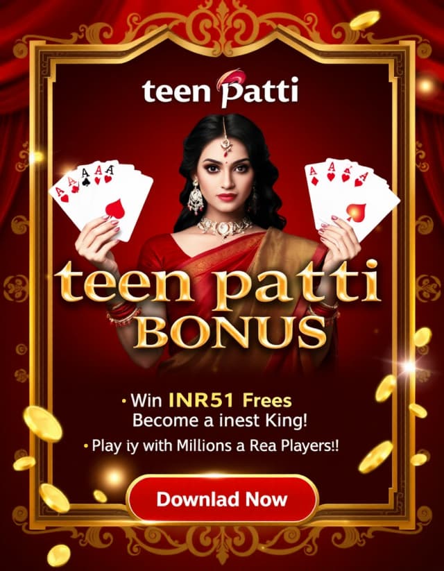 Teen Patti 50 Bonus Banner
